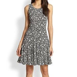 Diane Von Furstenberg clara dress in leopard print